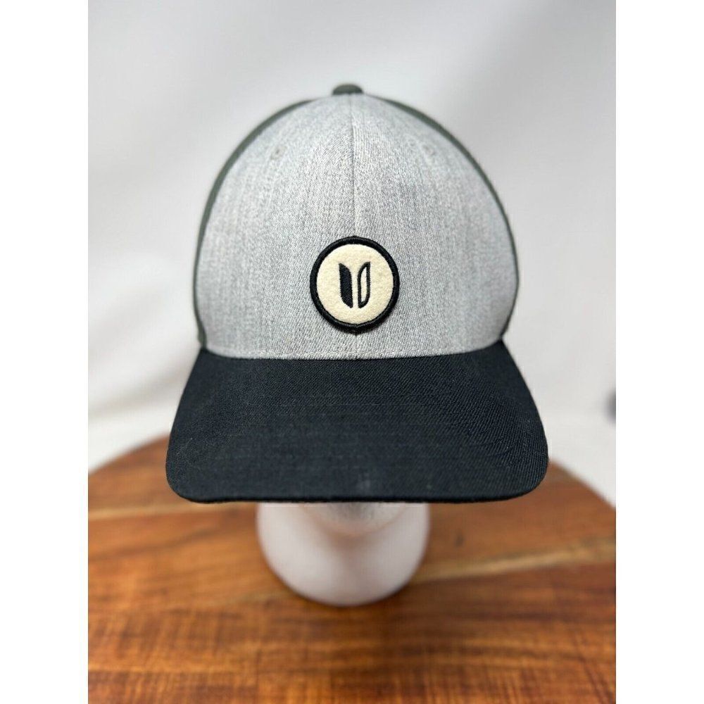 Linksoul Flex-Fit Golf Hat Cap Logo Patch OSFA Grey Green Men